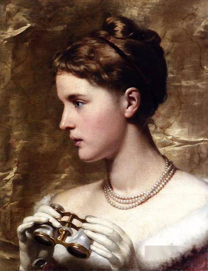 艺术学院!19世纪油画家笔下细腻的年轻漂亮女子,人物造型丰韵端庄 雍容华贵