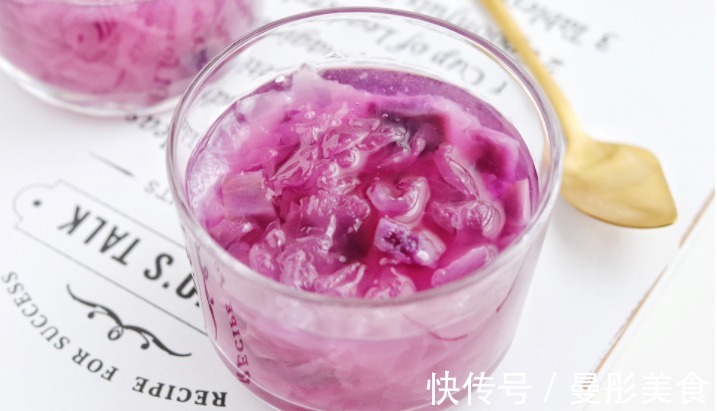 冰糖|既是甜品也是补品，这么好吃的紫薯银耳羹，女性朋友不要错过