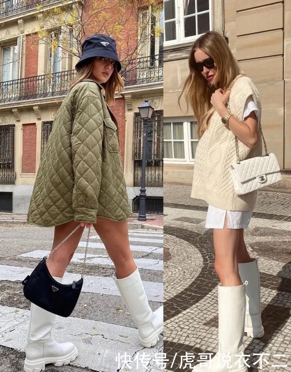 早春就要穿骑士靴，这三种“秀腿”搭法时髦精都爱，太飒爽性感了