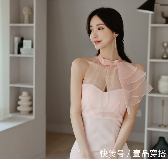 时尚|女神孙允珠高清时尚搭配：蜜润梦纱暖曦清甜法兰西礼裙