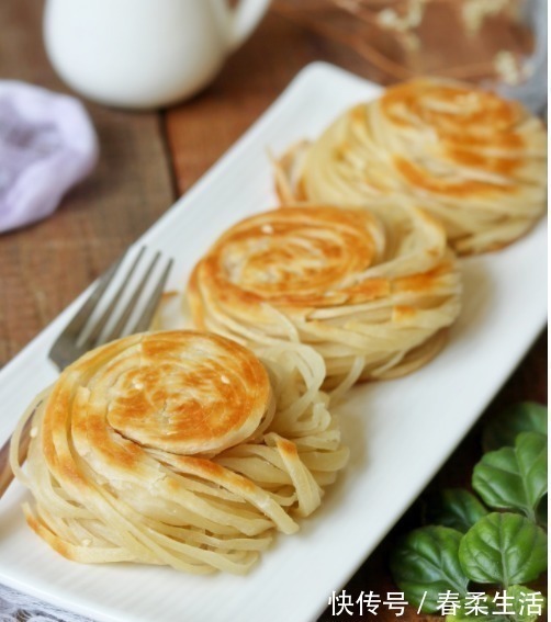 花生油|烙饼新方法,懒人最爱,丝丝缕缕,香酥脆,美味!