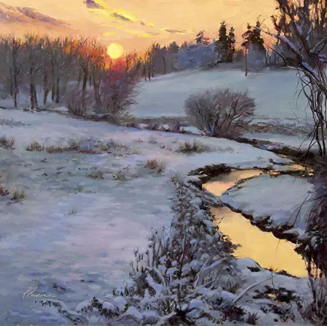 油画#加拿大画家Lili Anne Laurin的风景油画,在形色光影中倾洒出绝美风景