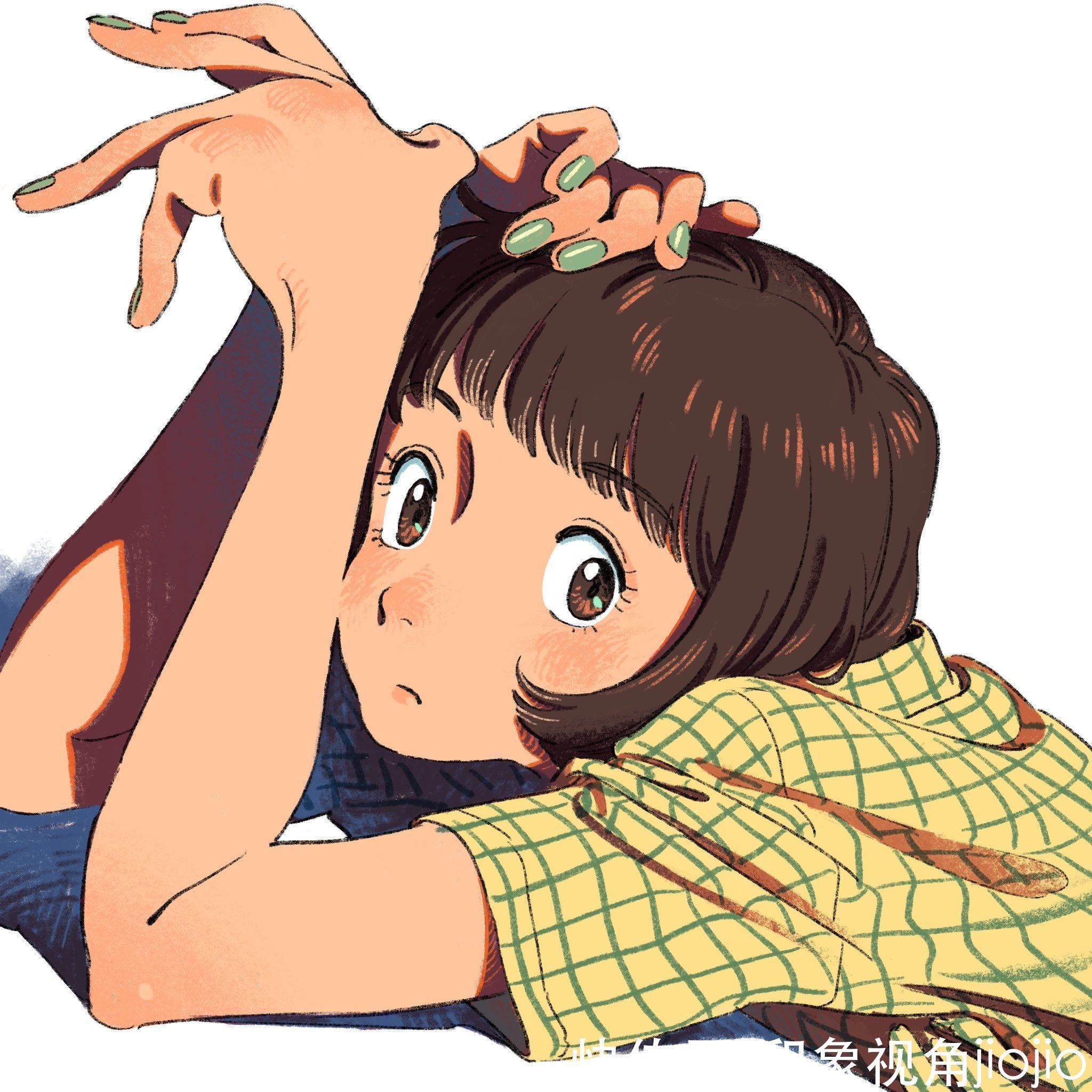 插画|复古感的动漫美少女插画,第一眼就被惊艳到了