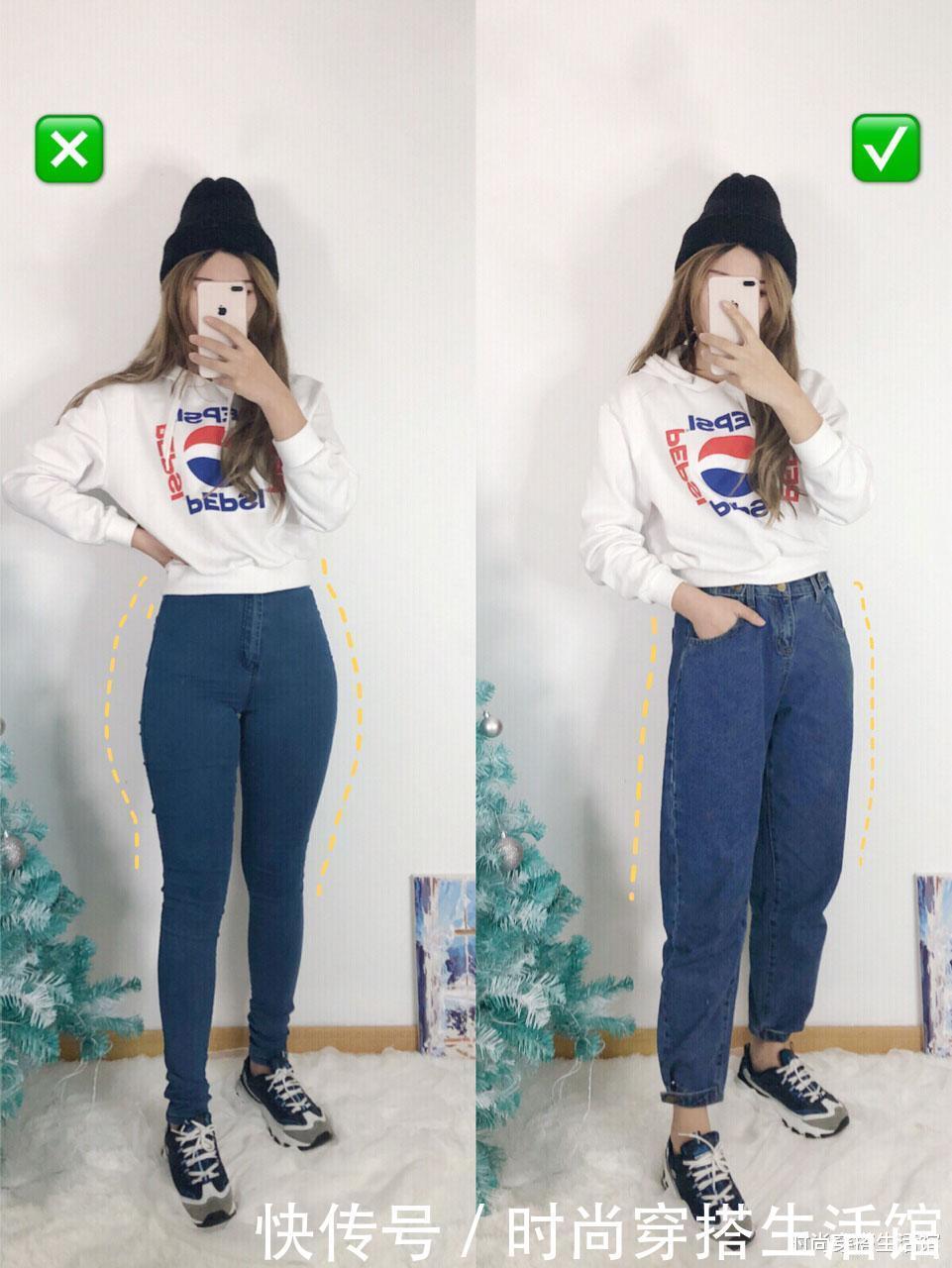 t恤衫|腿粗胯大的女生怎么穿?4个“显瘦公式”,轻松拥有曼妙身姿