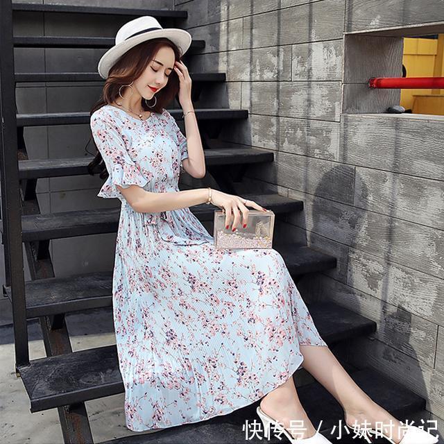 雪纺|显年轻的连衣裙,显瘦洋气超淑女