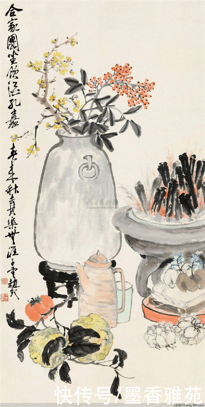 赵云壑|大师吴昌硕的弟子赵云壑先生精品花鸟画作品欣赏