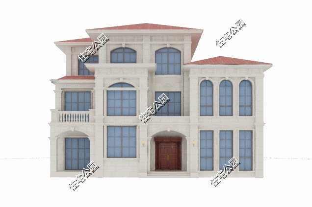 多卧室|17×11米大气欧式别墅,挑空客厅配多卧室,舒服生活一辈子