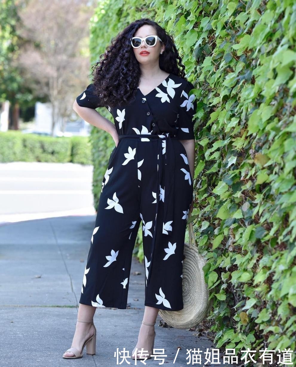 露肤|160斤的大码博主,4条法则教你“瘦身穿搭”,穿衣楷模名不虚传