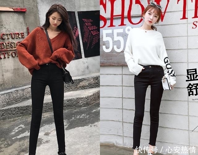 冬天|冬天还在穿打底裤?今年流行这5种颜色牛仔裤,改变你的穿着搭配