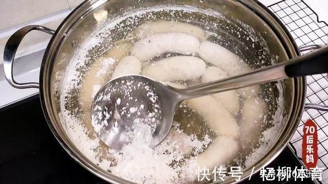 脆皮肠在家就能做,Q弹爆汁无添加,每根成本不到一块钱