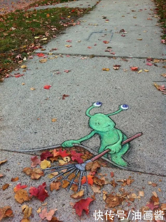 艺术！15幅极简涂鸦，网友：这才是街头艺术，多画一笔都多余