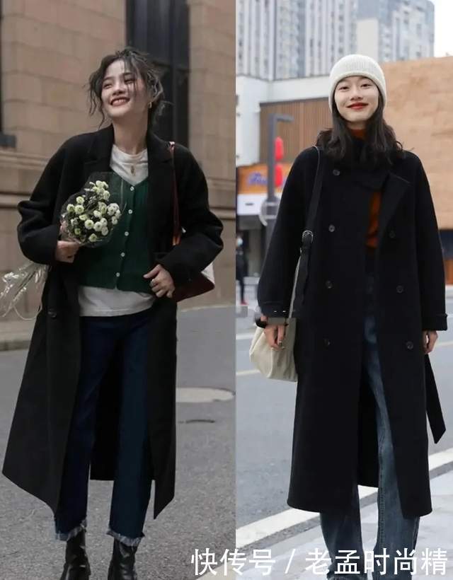 穿来穿去, 黑色大衣还是这3种搭法最时髦减龄, 一衣多穿好实用