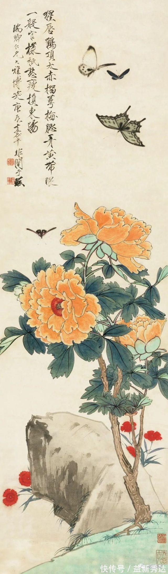 华北大学&两大高手画牡丹,一个工笔称雄,一个写意夺冠!