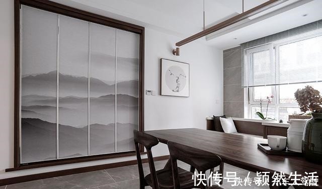 电视墙|有一种美，叫做新中式！145㎡新房打造的极简又高级！爱了！