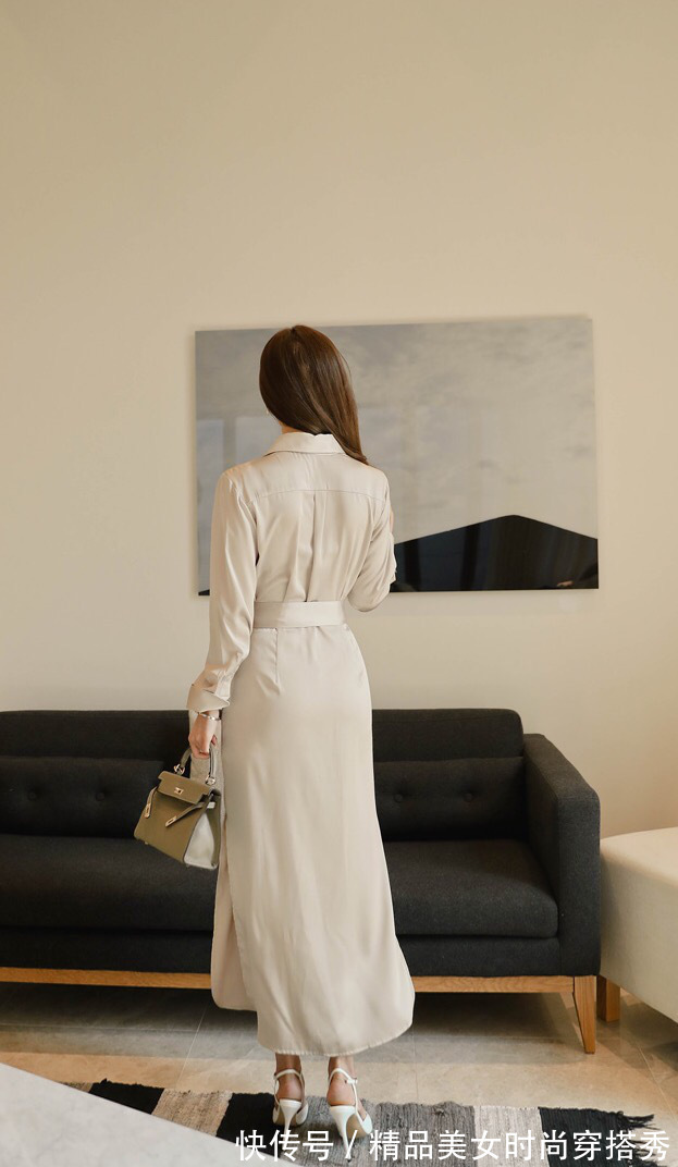 妹们 上班穿衬衫裙,简约又时尚,给人一种轻熟风