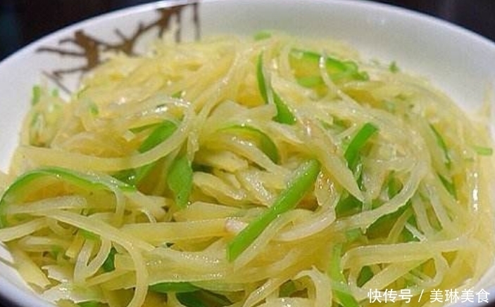 炒土豆丝时不要只知道加醋,掌握正确的方法,做完爽脆可口还入味