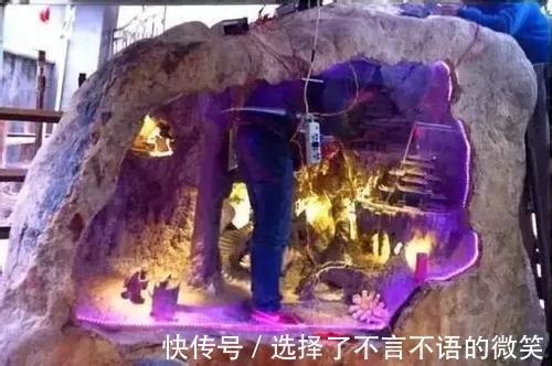 玉石@3.8吨玉石5年, 男子做了个鱼缸, 至今没一个专家敢估算