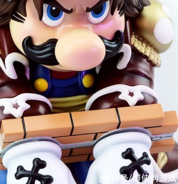 f超级马里奥×海贼王联动手办 水管工化身传奇海盗