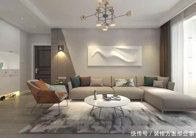 色调|81平现代风在白咖灰中加入少许亮色点缀,效果居然还不错