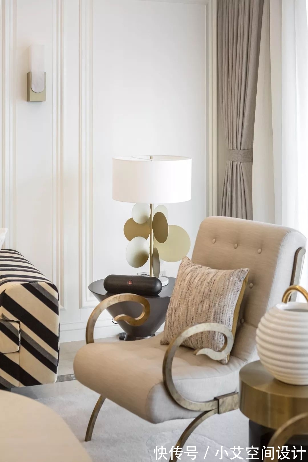 精装|270㎡精装房软装设计,简洁、纯美的温馨轻法式风