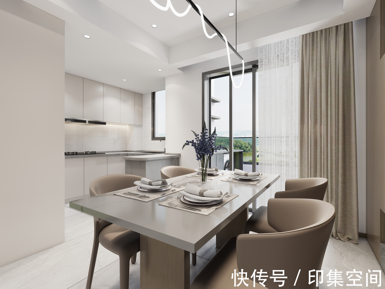 电视墙|极简+悬空电视墙，营造大平层空间感