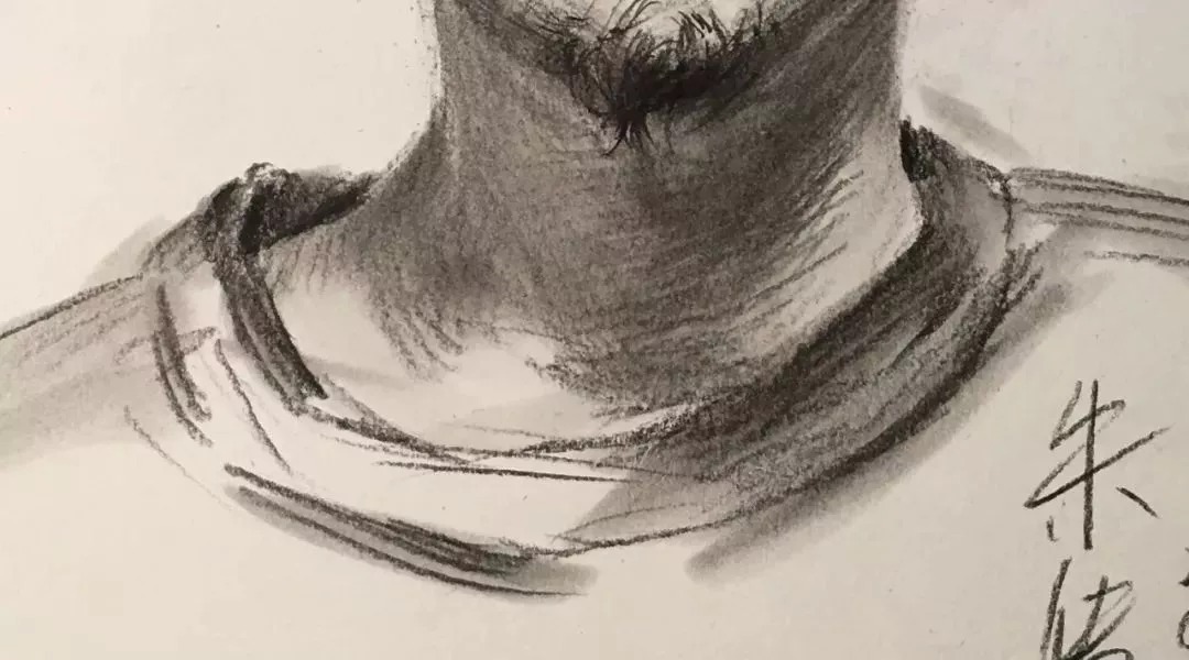 教程&素描教程|教你画一个长发沧桑男青年