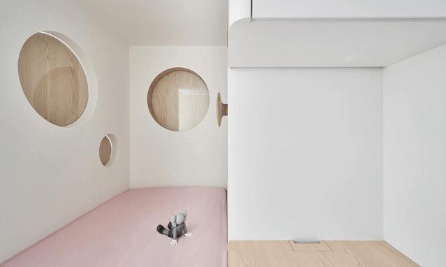 空间|一家四口人的56㎡新家,小如鼠窝,1㎡都不敢浪费,教科书级装修