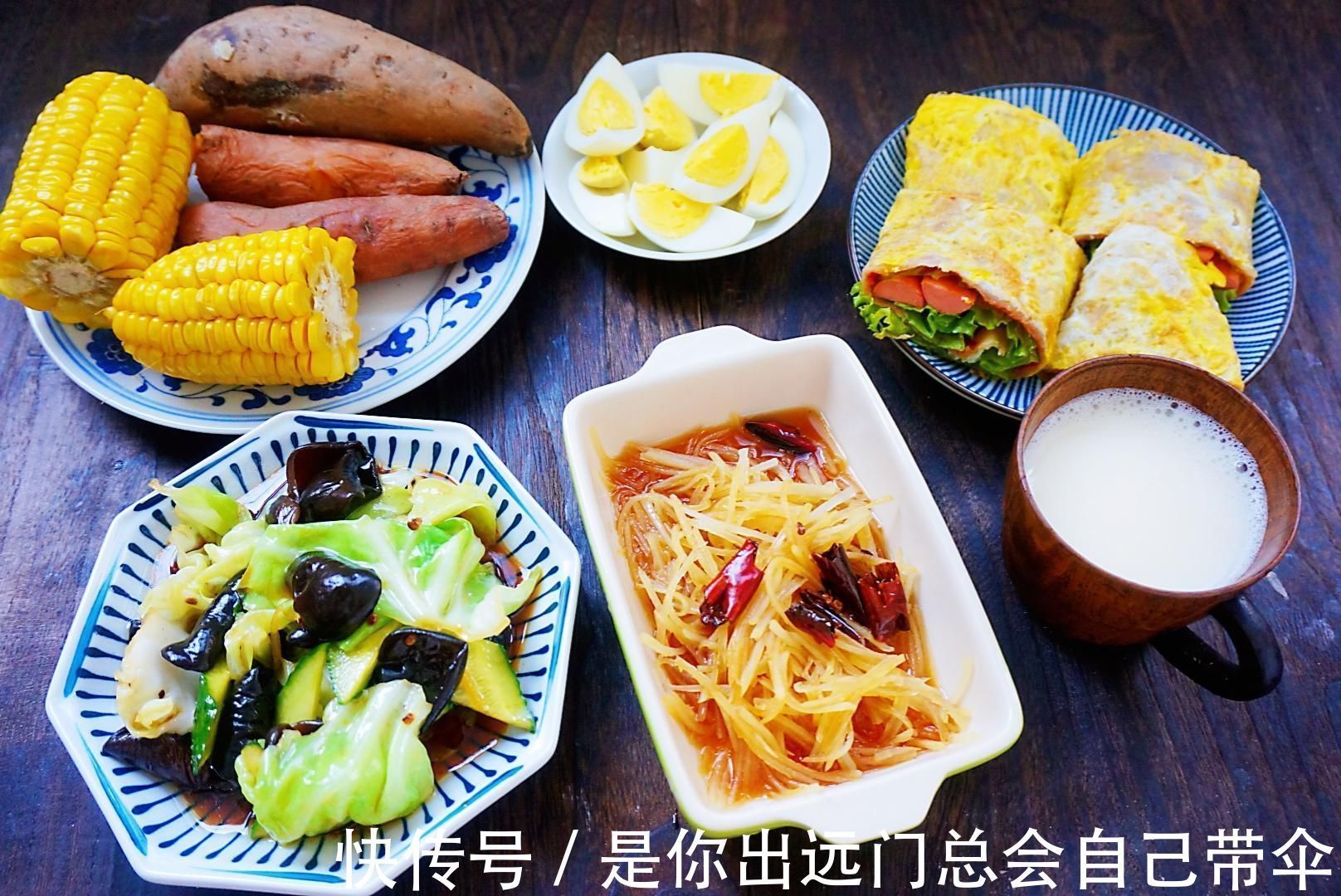 辣椒油|晒晒一家三口的早餐,食材搭配好,花钱不多,营养丰富味道好