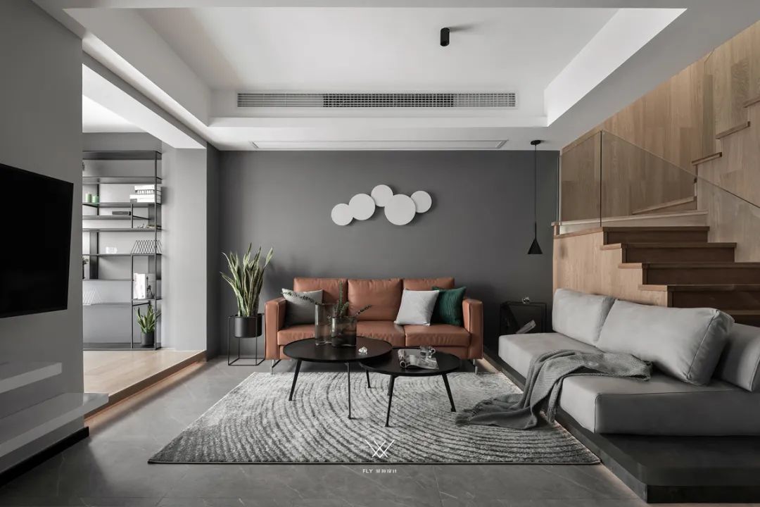 现代|135㎡现代简约，高级时尚黑白灰，生活舒适而唯美