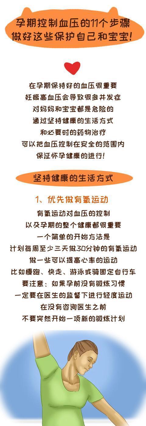 控制|孕期控制血压的11个步骤，做好这些保护自己和宝宝