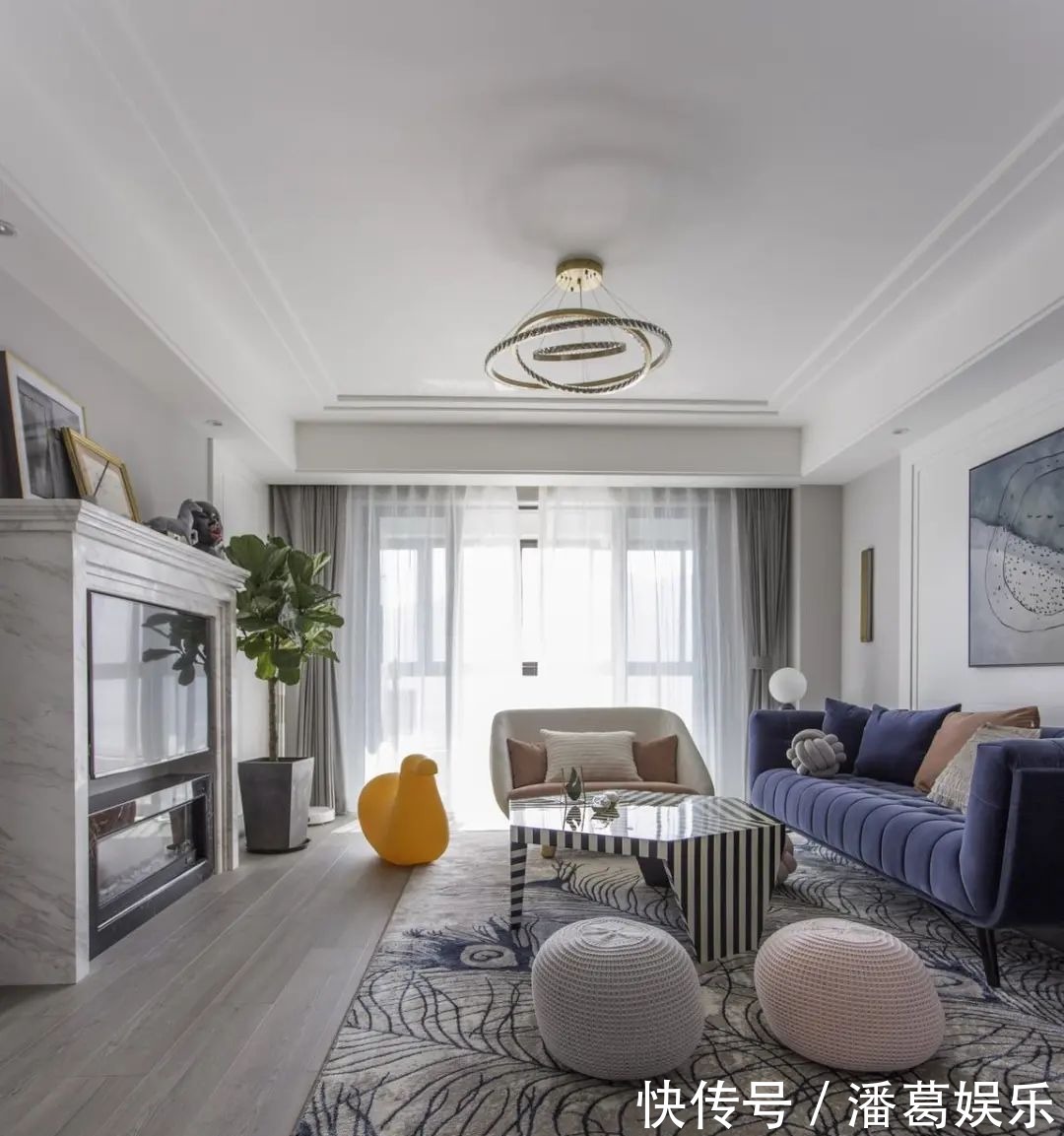 情趣|180㎡浪漫小窝,蓝与粉、灰与白,优雅情趣,轻松舒适
