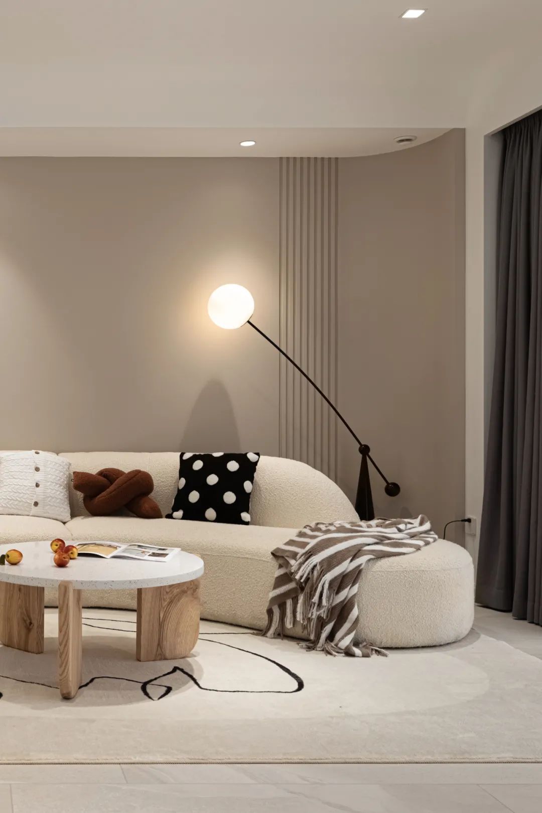 120㎡现代简约，极简硬装也高档，玄关设计全场最亮