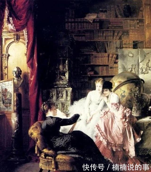 服饰#康拉德·基塞尔,把贵妇们的容貌与服饰,表现得极为富丽奢华!