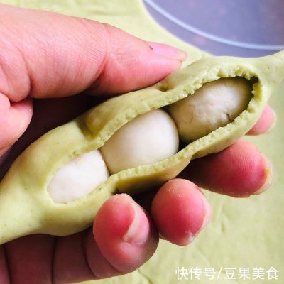 我能说|勾起宝宝食欲超可爱的豌豆荚馒头好吃又好看