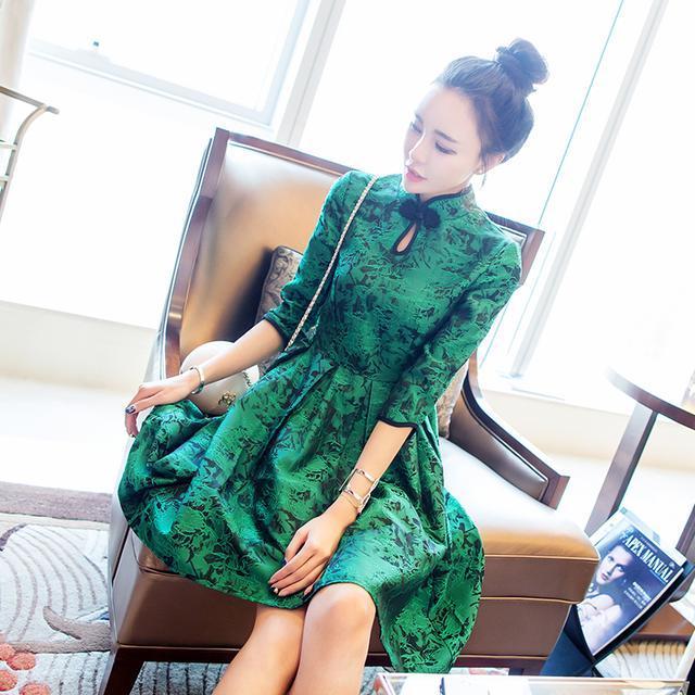 古典|高贵典雅的旗袍裙,将美的风韵洒满人间