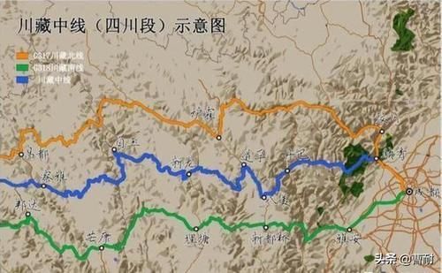 收藏这份线路图，自驾进藏的四条川藏线路，该怎么选择