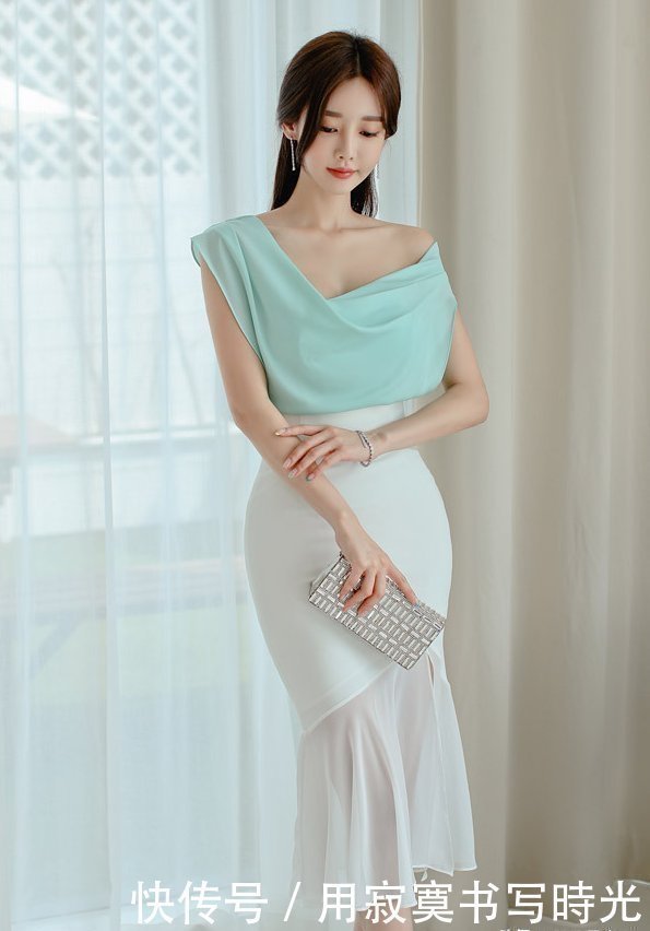 整体穿搭 女生大爱的“纺纱裙”又来了薄纱上衣搭半身裙,尽显曼妙身姿