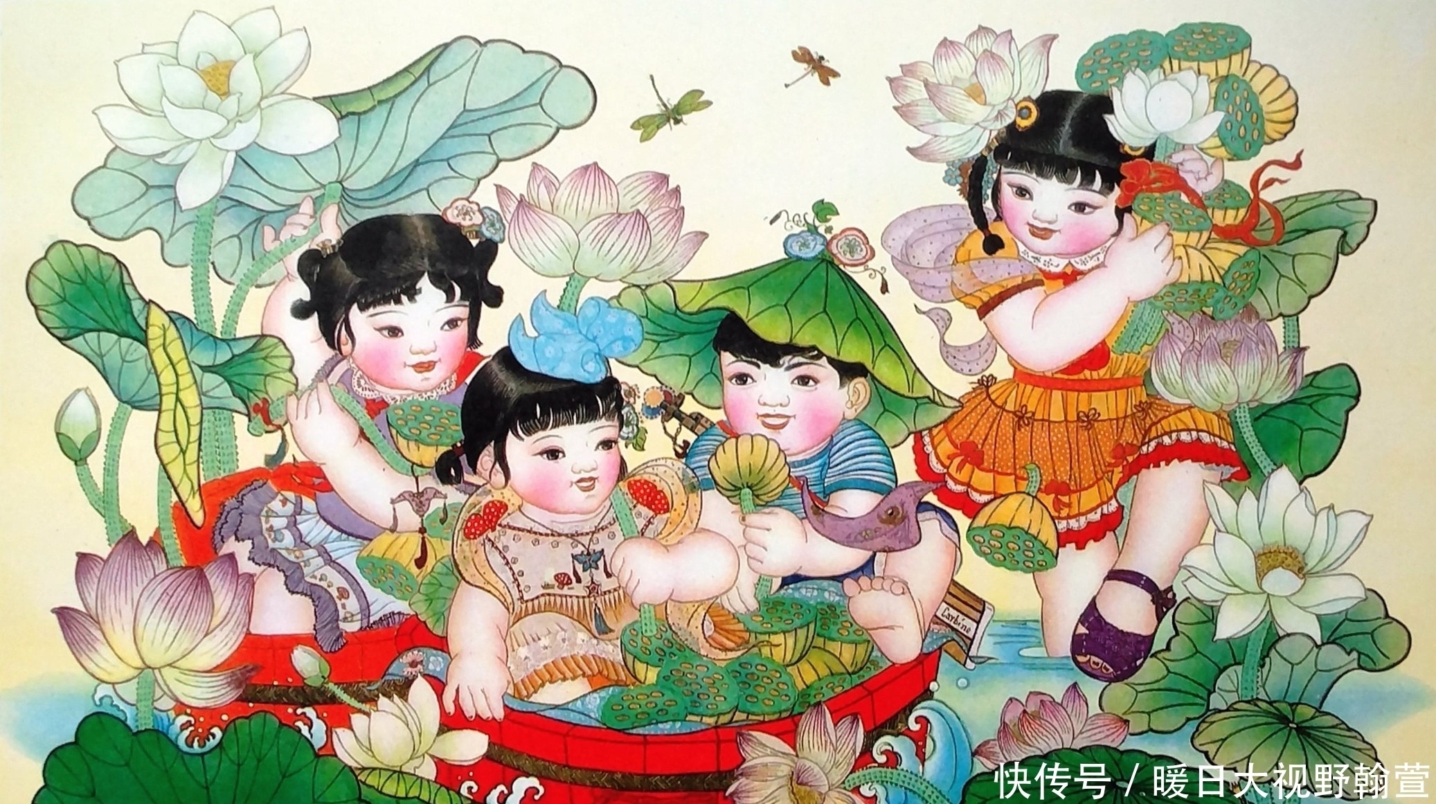 年代|70年代的中国年画，精美大图，栩栩如生，完全可以用来当壁纸！