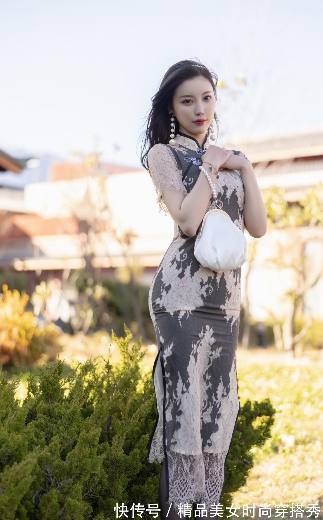 蕾丝 当蕾丝碰撞上旗袍,优雅的美简直无法用言语来诉说