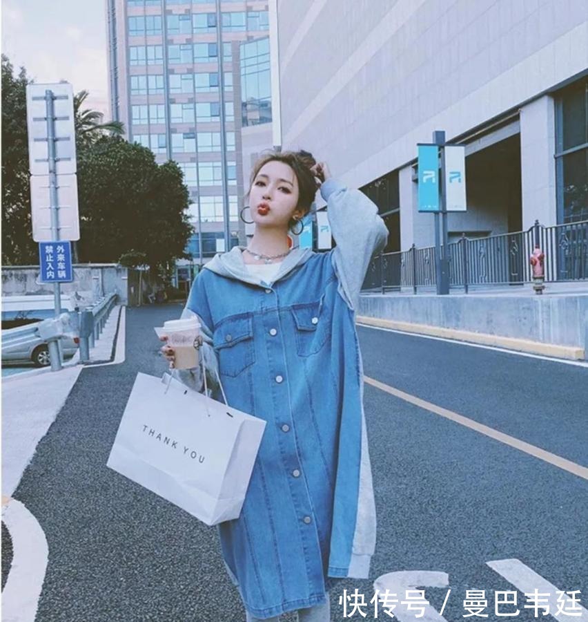 女生春季牛仔裤外套穿搭推荐