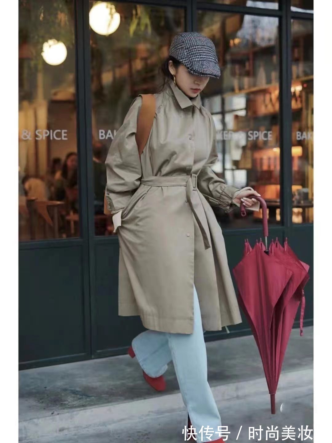 女人|“风衣”怎么穿才优雅显贵,看三木的搭配就知道,适合40岁的女人