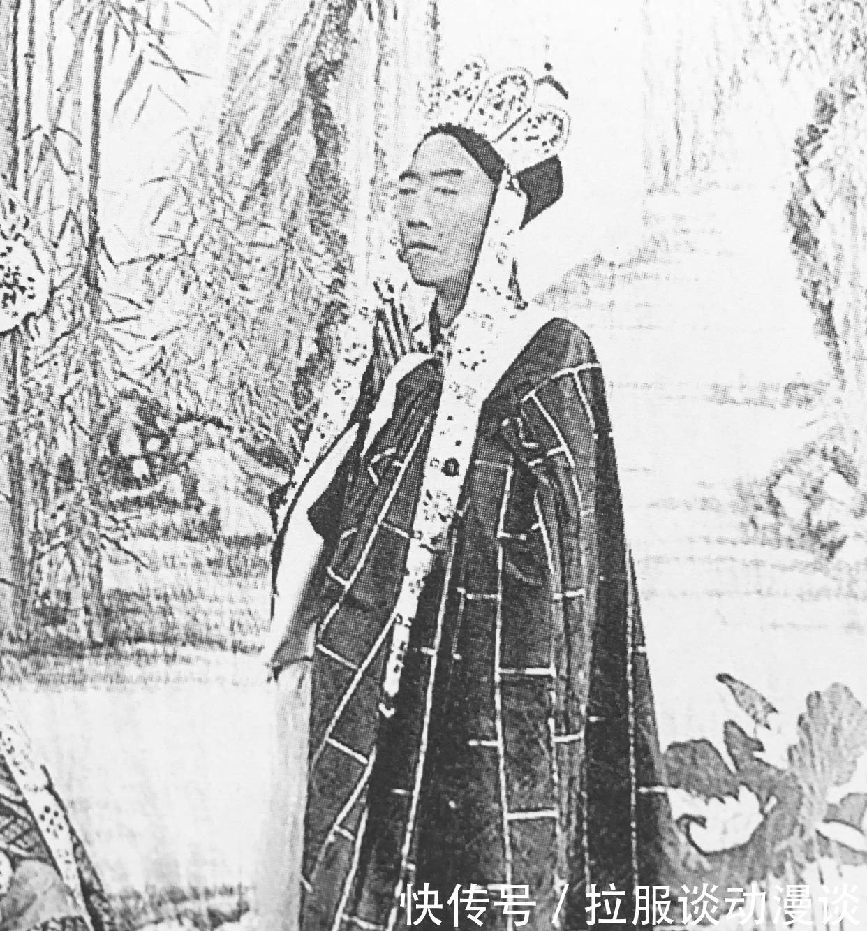 李莲英|老照片:身穿袈裟的李莲英,慈禧西逃回京被偷拍,还向洋人挥手帕
