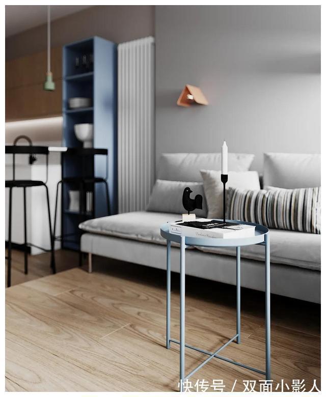 客厅|年轻夫妇买下30㎡公寓，改出超美观景客厅和大卧室，太有品味了！