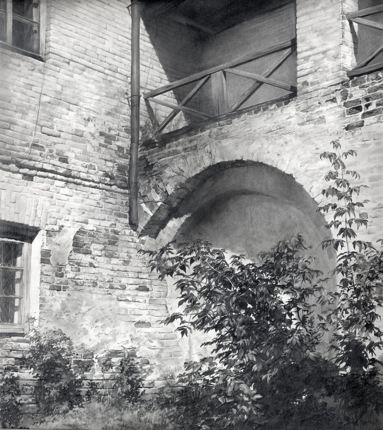 丹尼斯!乌克兰画家谢尔诺夫细致入微的美女、风景铅笔画