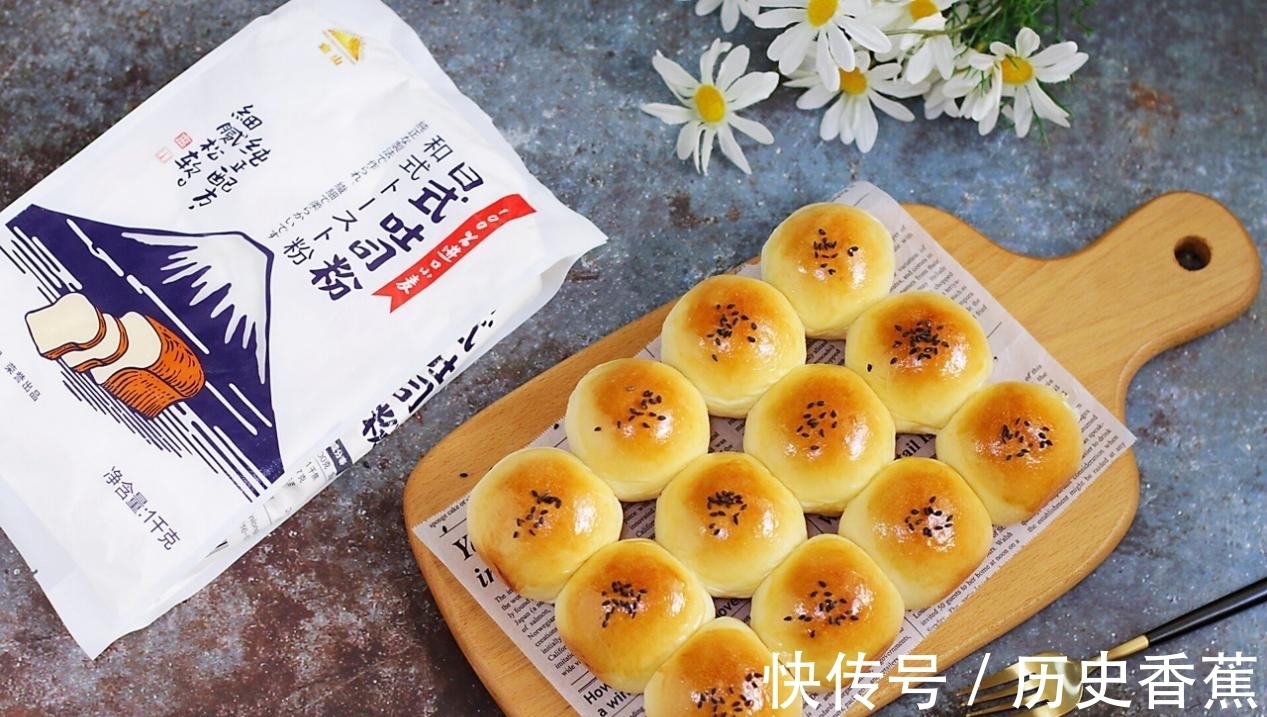 香甜|自制奶香面包，做法不难，香甜松软，比买的还好吃