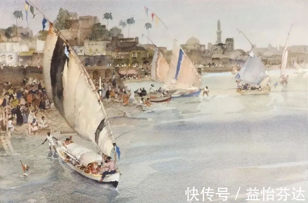 水彩!他是最会画人体画作的 世界顶尖级水彩大师