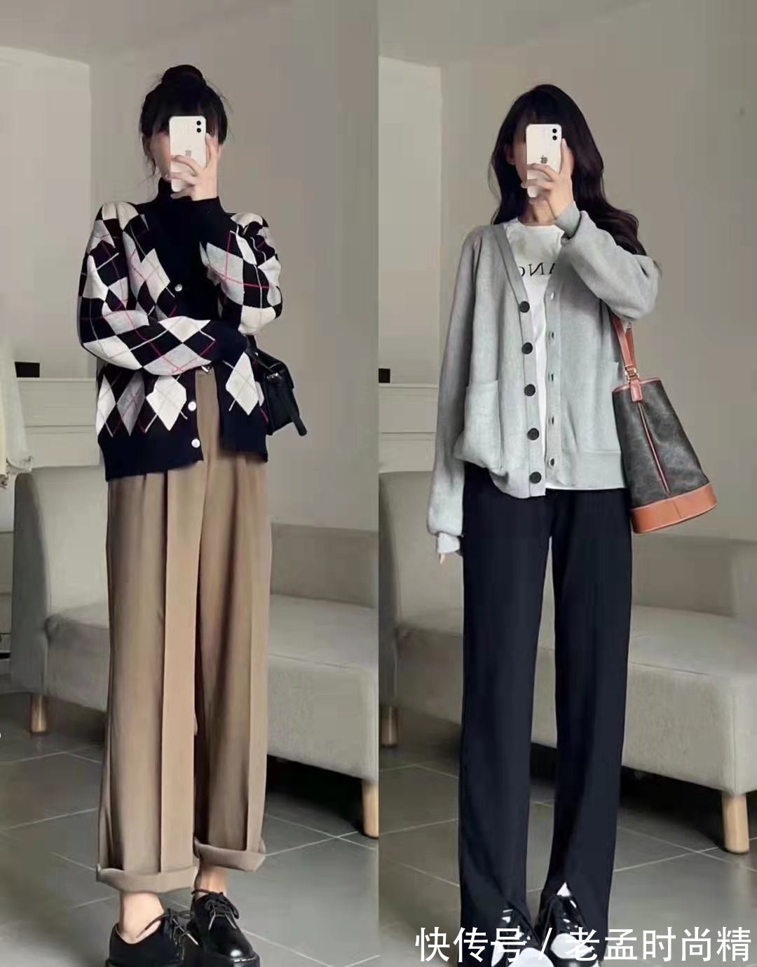 针织开衫|这16套Look轻松穿出休闲感,有层次感又时髦