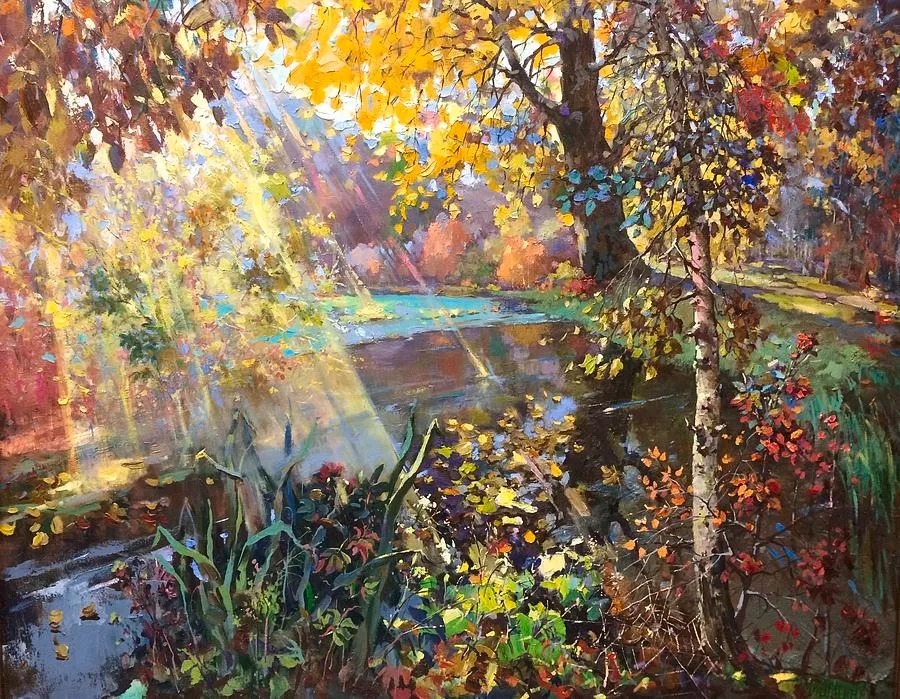 米沙金!俄罗斯画家米沙金的风景油画,美的不要不要的!