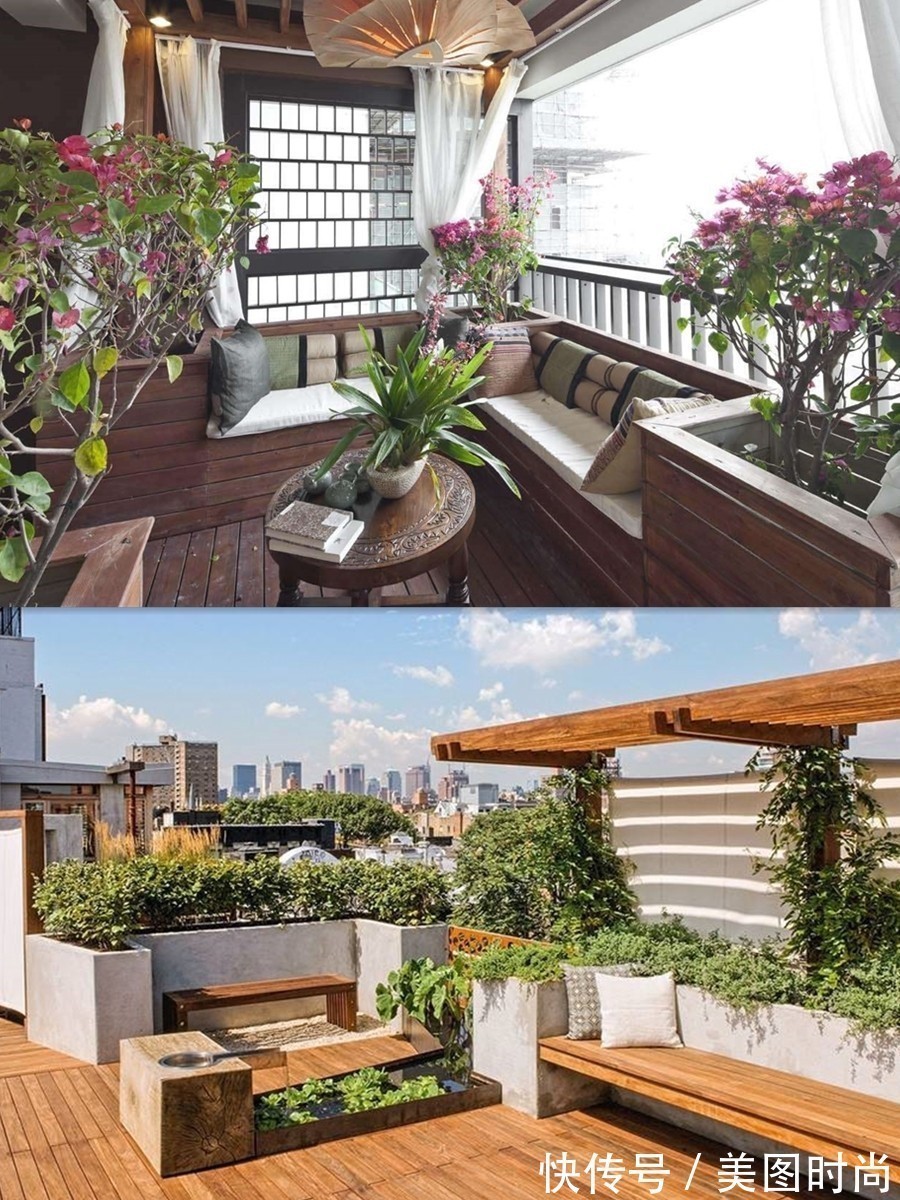 露台|迷人的露台花园设计,学会这6个造园小窍门,回家轻松建一个吧
