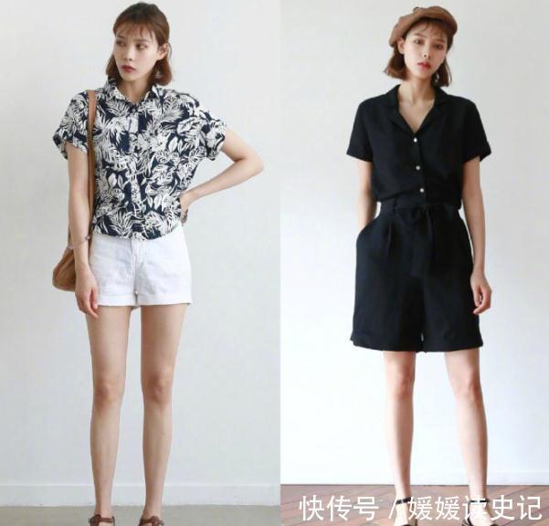 深色 夏末初秋穿宽松点才好看,分享一组日系穿搭,清爽高级还不显胖